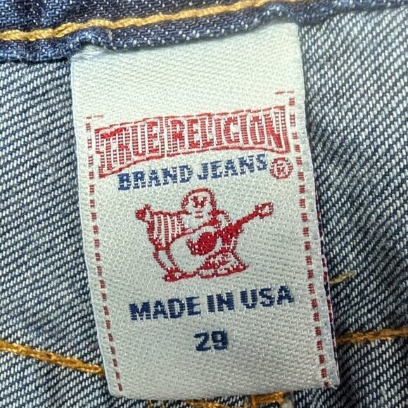 True Religion Denim Jean Pentecostal Skirt Long Size 29 Blue Color - Picture 8 of 10